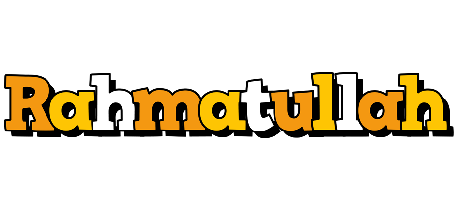 Rahmatullah cartoon logo