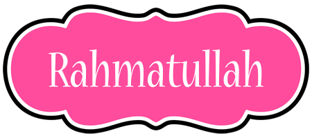 Rahmatullah invitation logo