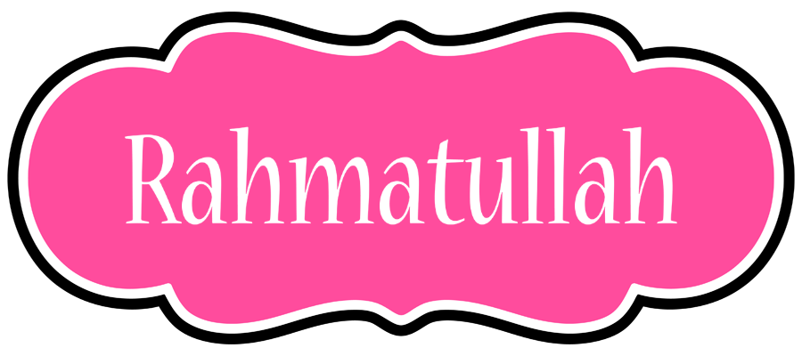 Rahmatullah invitation logo