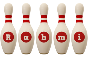 Rahmi bowling-pin logo