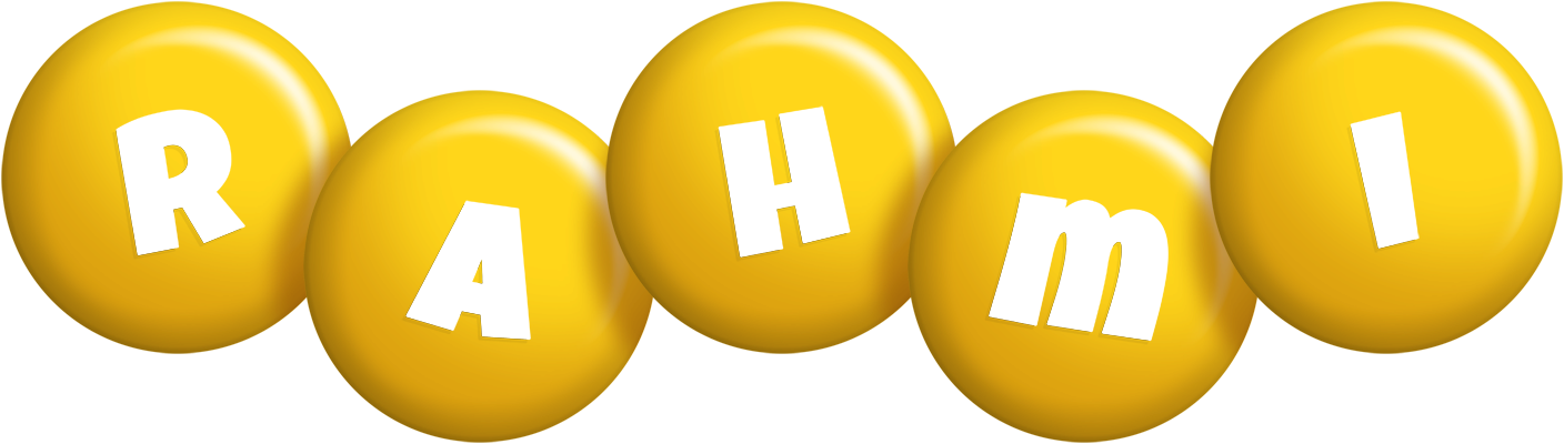 Rahmi candy-yellow logo