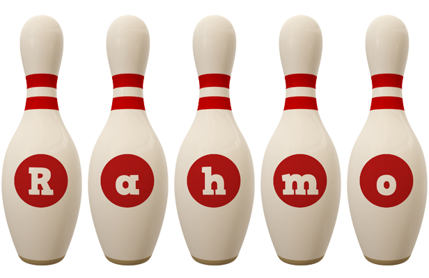 Rahmo bowling-pin logo