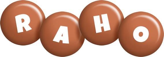 Raho candy-brown logo