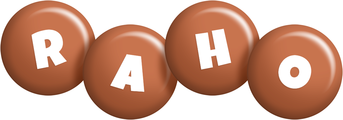 Raho candy-brown logo