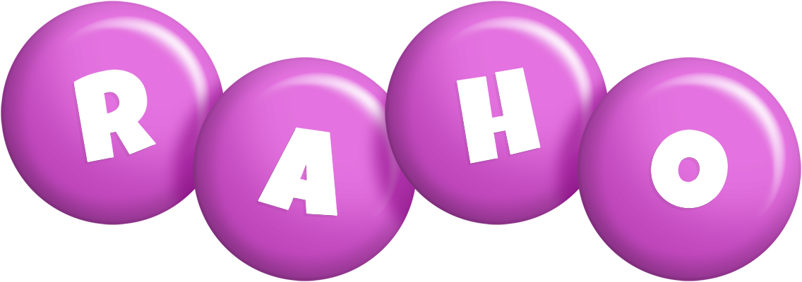 Raho candy-purple logo