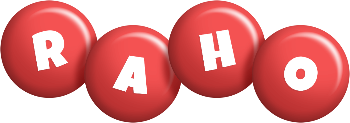 Raho candy-red logo