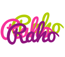 Raho flowers logo