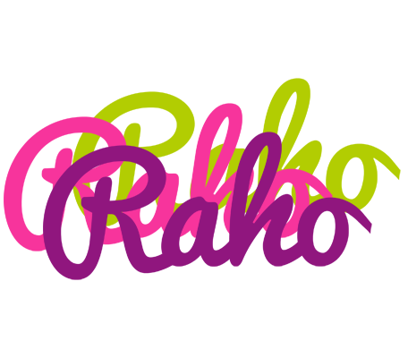 Raho flowers logo