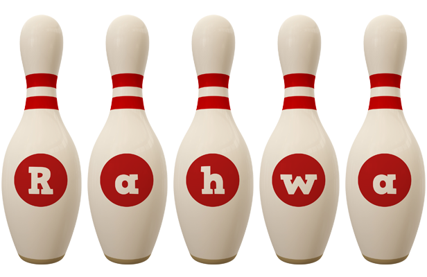 Rahwa bowling-pin logo