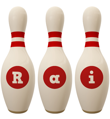 Rai bowling-pin logo