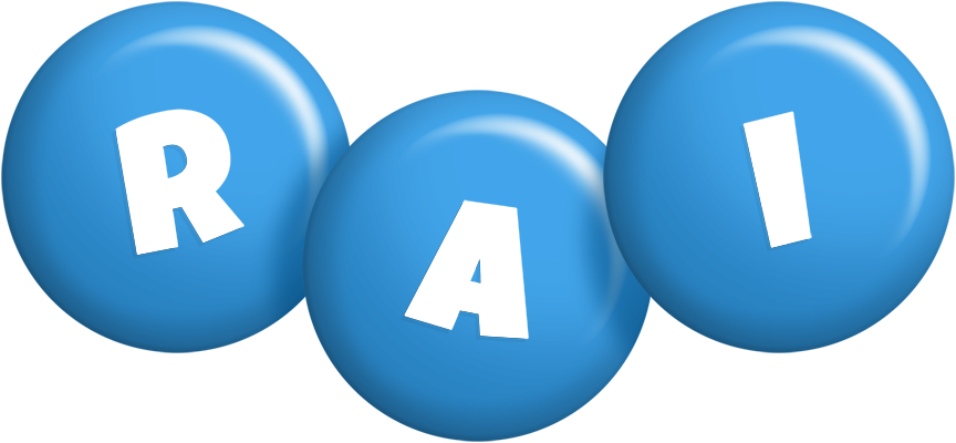 Rai candy-blue logo
