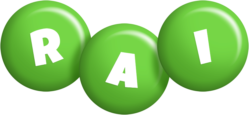 Rai candy-green logo