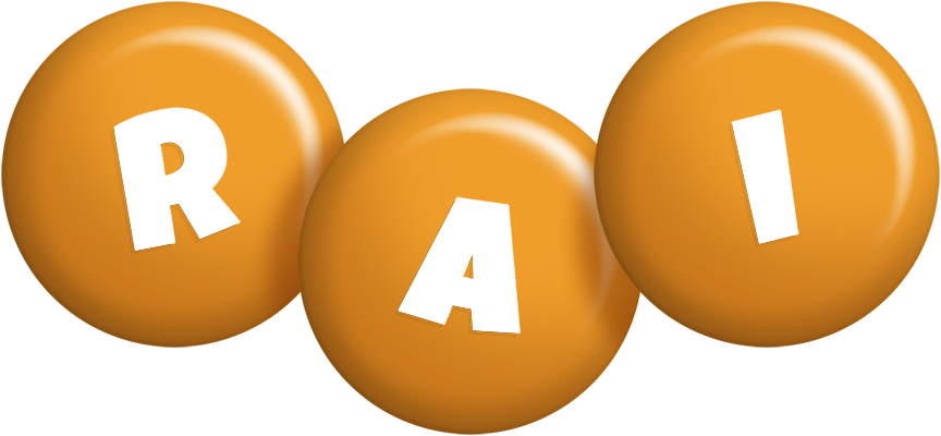 Rai candy-orange logo