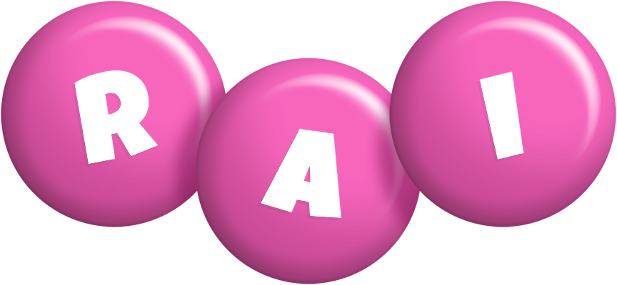Rai candy-pink logo