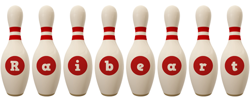 Raibeart bowling-pin logo