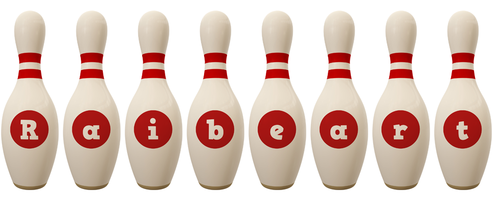 Raibeart bowling-pin logo