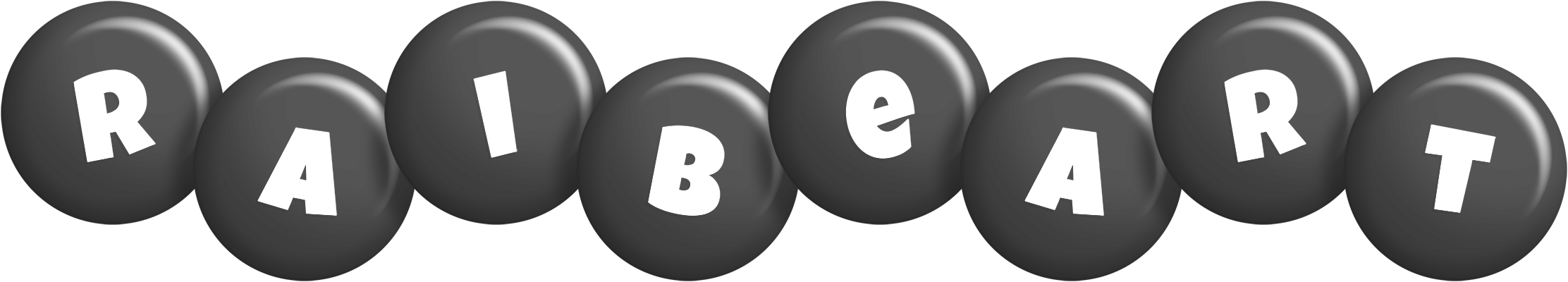 Raibeart candy-black logo