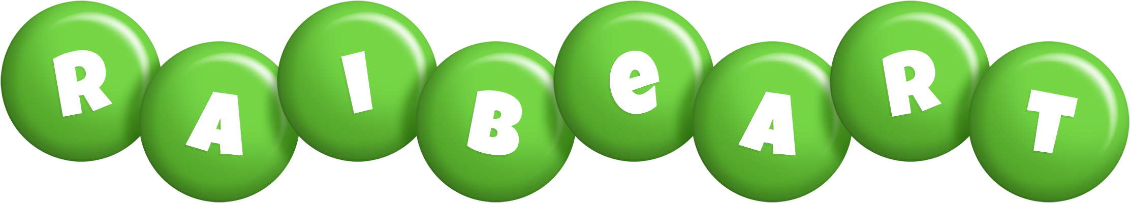 Raibeart candy-green logo
