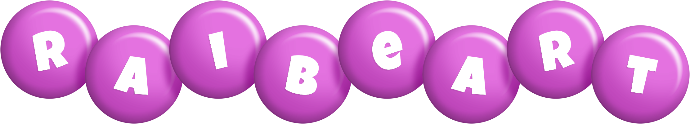 Raibeart candy-purple logo