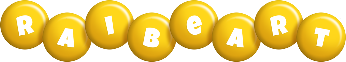 Raibeart candy-yellow logo