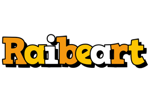 Raibeart cartoon logo