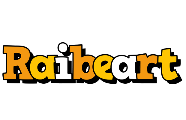 Raibeart cartoon logo