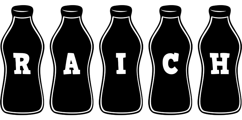 Raich bottle logo