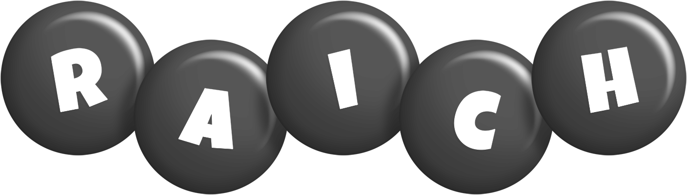 Raich candy-black logo
