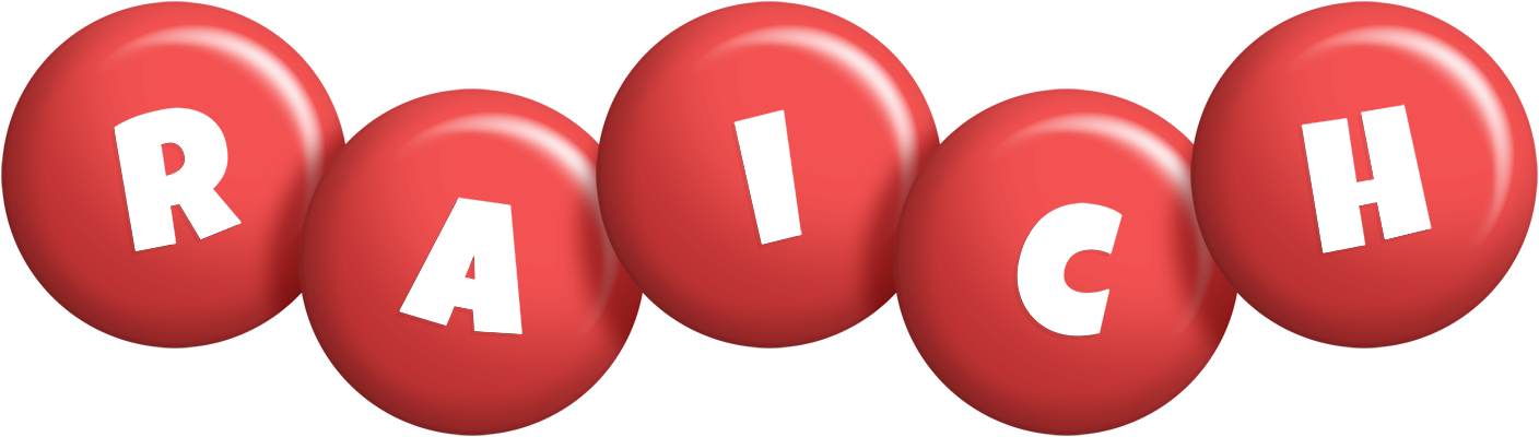 Raich candy-red logo