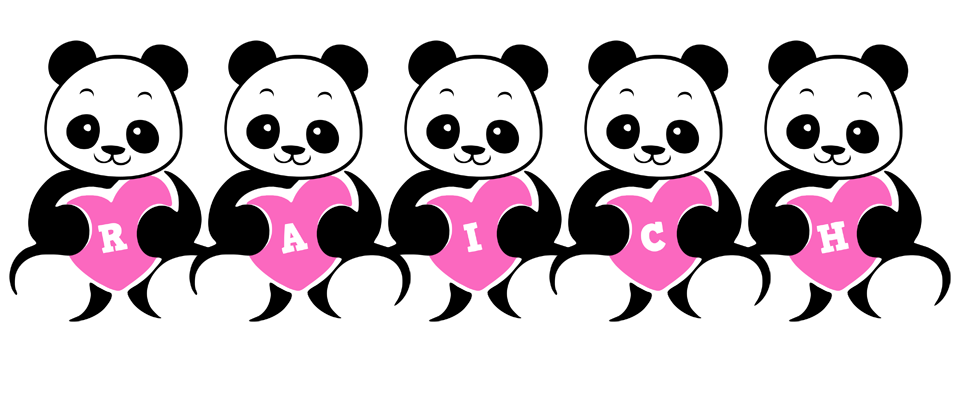 Raich love-panda logo