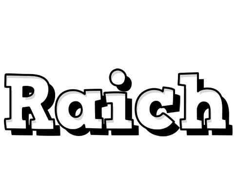 Raich snowing logo
