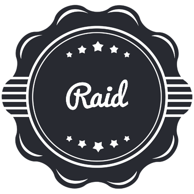 Raid badge logo