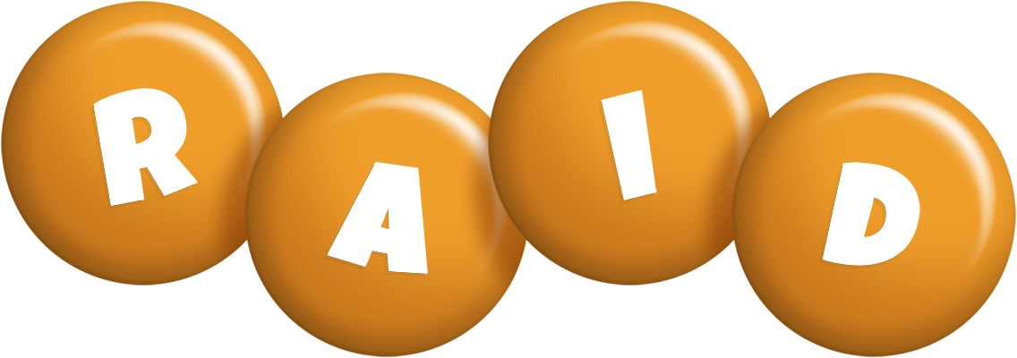Raid candy-orange logo