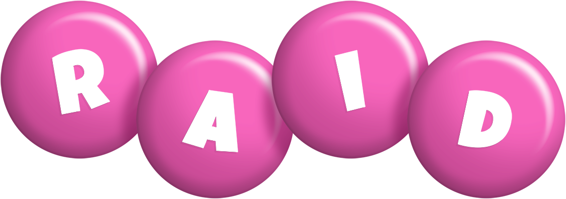 Raid candy-pink logo