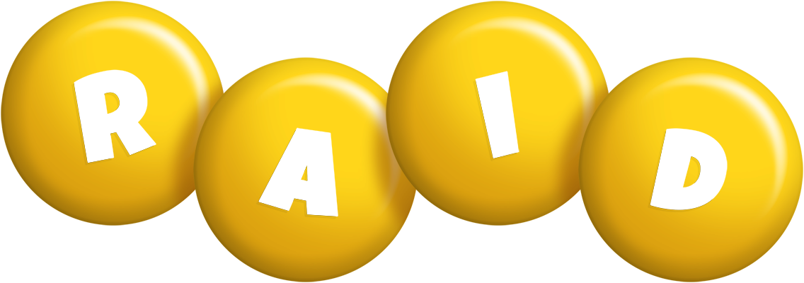Raid candy-yellow logo