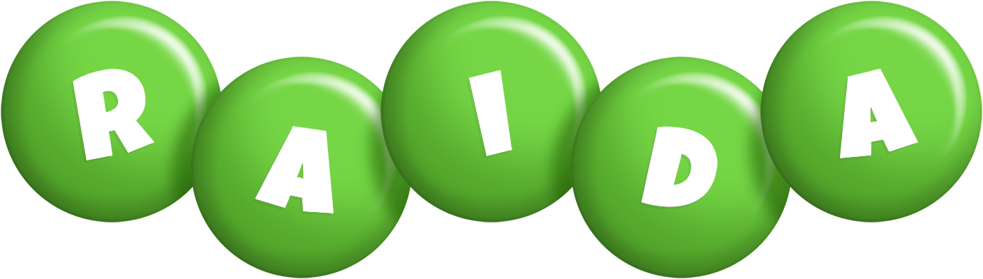 Raida candy-green logo