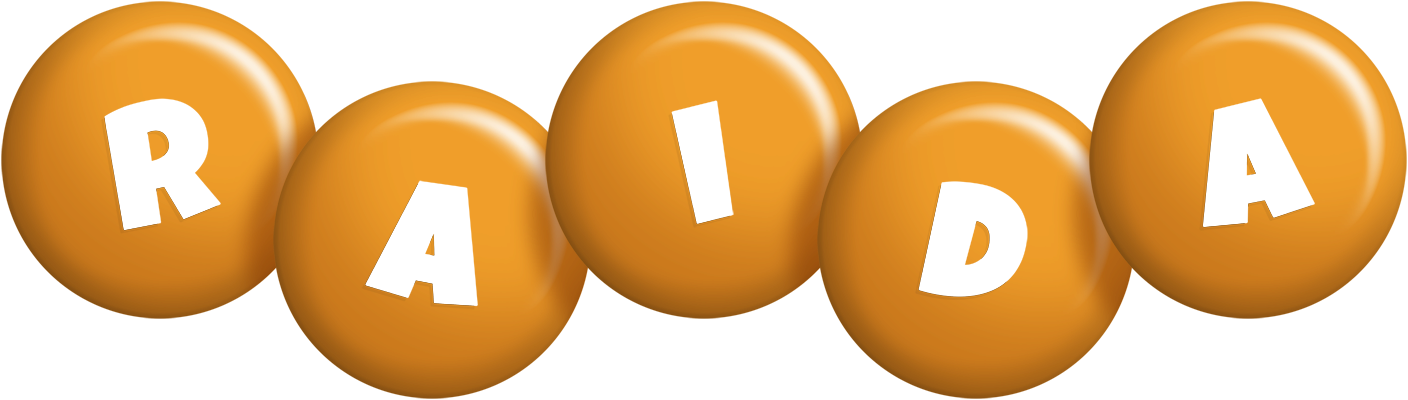 Raida candy-orange logo