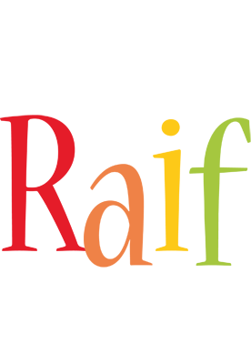 Raif birthday logo