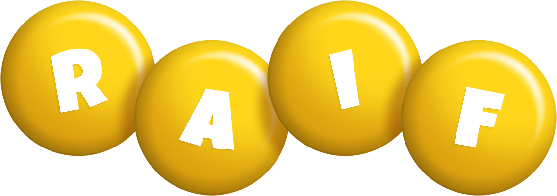 Raif candy-yellow logo