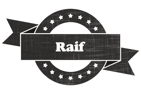 Raif grunge logo