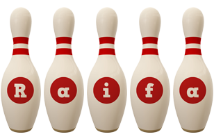 Raifa bowling-pin logo