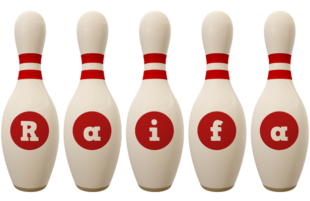 Raifa bowling-pin logo