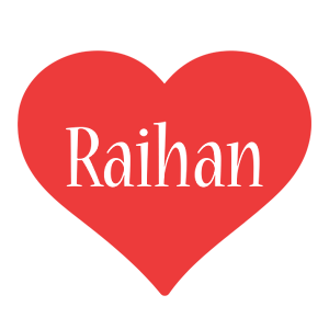 Raihan love logo