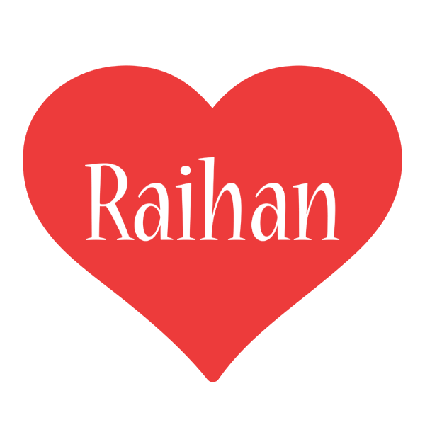 Raihan love logo