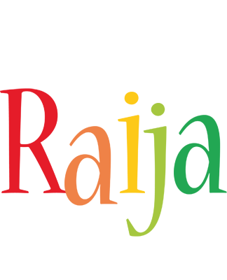 Raija birthday logo