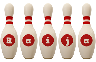 Raija bowling-pin logo