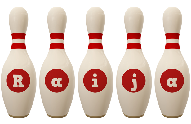 Raija bowling-pin logo