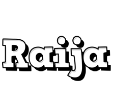 Raija snowing logo