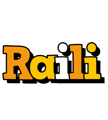Raili cartoon logo