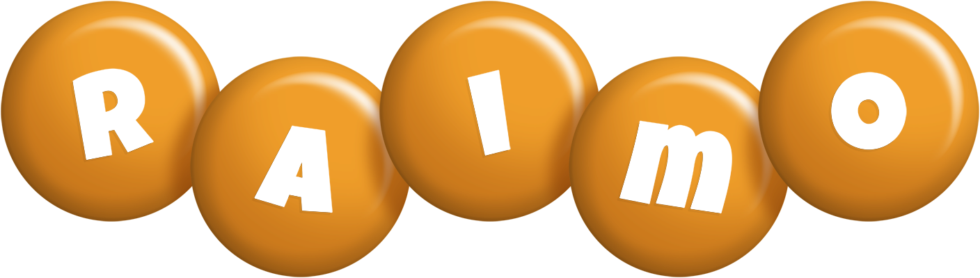 Raimo candy-orange logo